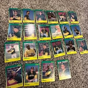 Lot of 22 Complete Team Set of Madison Muskies baseball 1989 The Star Co